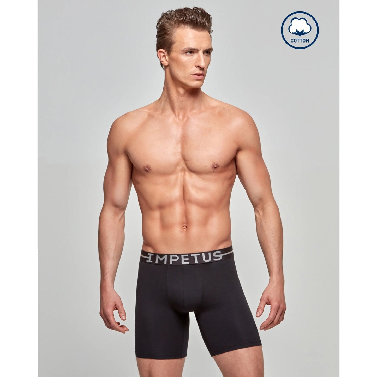Boxer Homem Cotton Stretch Longo IMPETUS